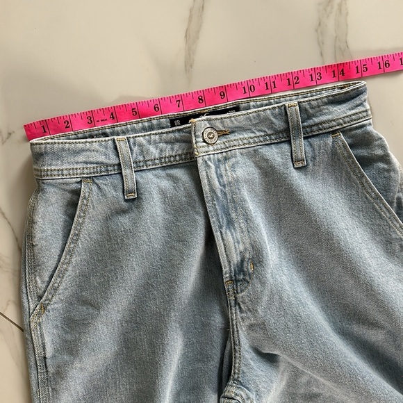 HOLLISTER Hight Rise Dad Jeans Light blue denim wash size 29 or 8 NEW NWT - Picture 6 of 12